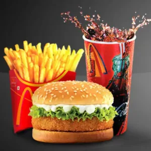 وجبة برجر دجاج