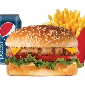 وجبة برجر لحم